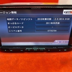 KENWOOD 上級ナビ　MDV-535DT フルセグTV 新品バックカメラ付き せ2