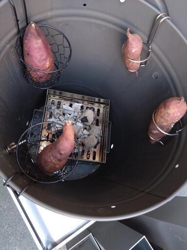 やきいも 炭火焼き釜 焼き芋焼けます いもかけ付き 簡易型