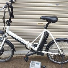 サンヨー　折りたたみ電動アシストハイブリットサイクル　エネループ　発電機能つき