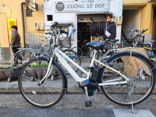 　電動自転車　ヤマハ　ＰＡＳ　ＣＩＴＹ　２７インチ　5変速　８．７ＡＨ　４点　充電器　付き　白　配達可能
