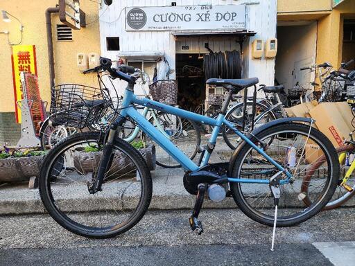 　パナソニック　電動自転車　２６インチ　7変速　８．９ＡＨ　４点　充電器　付き　青　配達可能