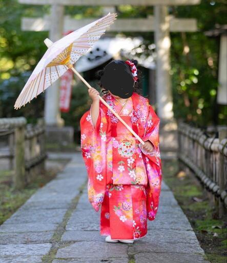 【箱あり・クリーニング済】七五三⭐3歳着物(女の子)⭐被布⭐被布セット