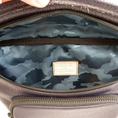 FUJITAKA フジタカ 瀬尾浩司 旅する レザーウエストバッグ ネイビー 中古