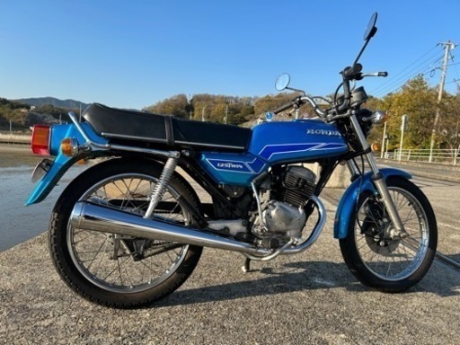 実働 125cc ホンダ ベンリイ CB125T-I 青 ブルー 1977年 ホンダ CD125T
