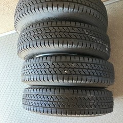 スタッドレスタイヤ ホイール付 プロボックス  155/80R14 