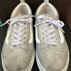 converseコンバースシルバーローカットスニーカー靴23cm