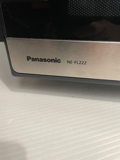 値下げ‼️ 早い者勝ち‼️ Panasonic NE-FL222-K 2022年製 単機能レンジ フラットタイプ 横開き 22L メタルブラック ヘルツフリー パナソニック