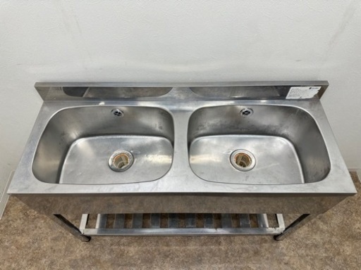 未使用保管品azumaアズマ業務用ステンレス2層シンク流し台飲食店