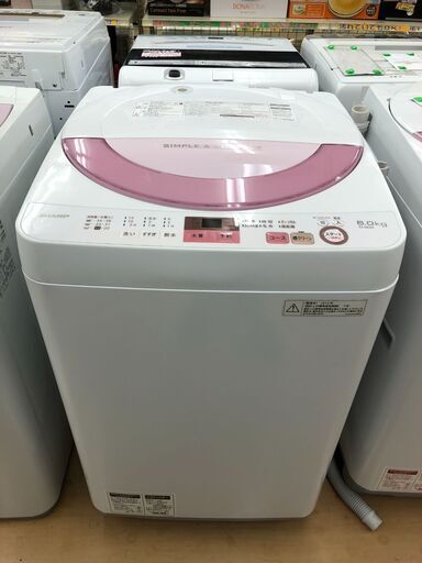 シャープ　6.0kg全自動洗濯機　ES-GE6A　2016年製