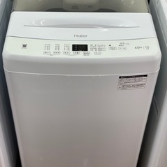 送料・設置込み　洗濯機　4.5kg Haier 2023年