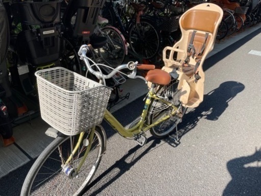 ブリヂストン　自転車　チャイルドシート付き
