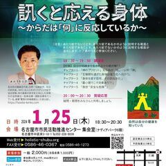 講演会「訊くと応える身体～からだは”何”に反応しているか～」