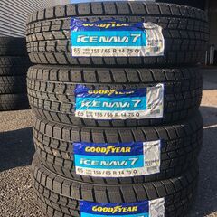 🌟タイヤ安く譲ります🌟新古スタッドレスタイヤ🚗GY１５５/６５R14🚗　（）