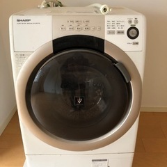 SHARPドラム式電気洗濯乾燥機　2014年製　（洗濯7kg/乾...