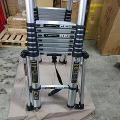115t 未使用品 伸縮はしご 約４メートル 折りたたみ可能なはしご拡張可能なはしご y112705t 