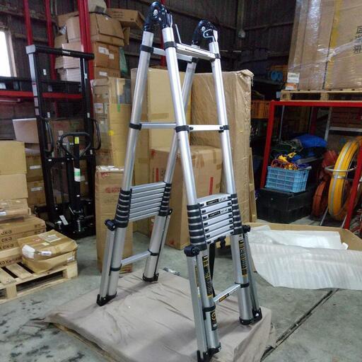 115t 未使用品 伸縮はしご 約４メートル 折りたたみ可能なはしご拡張可能なはしご y112705t