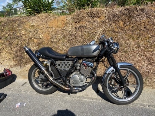 GN125 ルシファーズハンマー仕様　特攻の拓　天羽時貞　カフェレーサー自賠責6年9月まで