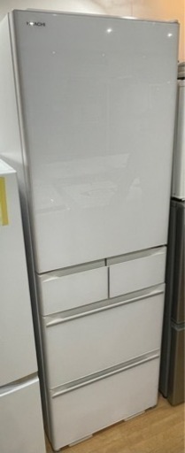 【1】HITACHI 冷蔵庫 470L 21年製 RHWS47N (XW) 1127-80