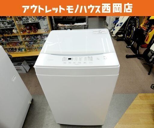 西岡店 洗濯機  6.0kg 2021年製 アイリスオーヤマ IAW-T603WL ホワイト IRIS OHYAMA 全自動洗濯機