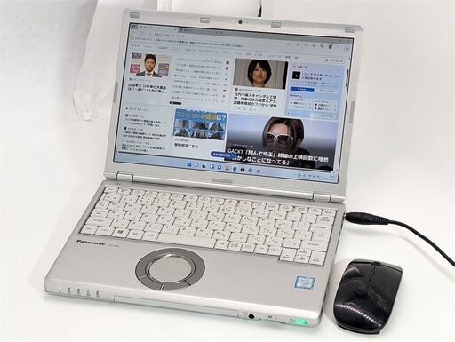 送料無料 新品無線マウス付き 中古ノートパソコン Windows11 Office済み Panasonic CF-SZ6RDHJTJ 第7世代Core i5 メモリ4GB 無線 Bluetooth