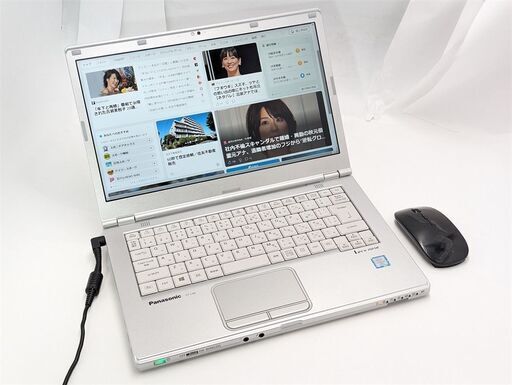 送料無料 中古美品 Windows11 Office 14インチ 高速SSD ノートパソコン Panasonic CF-LX6RDGVS 第7世代Core i5 8GB 無線 Bluetooth カメラ