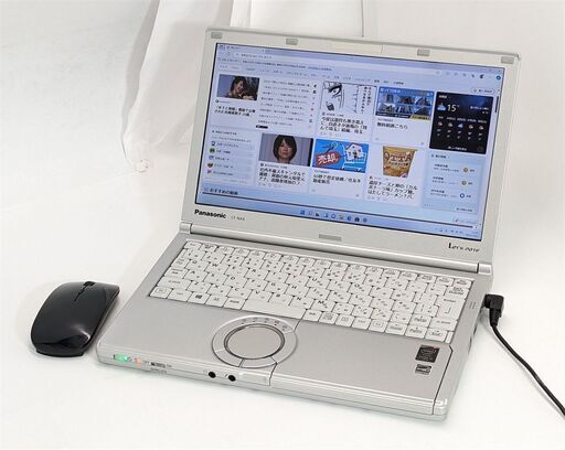 送料無料 高速SSD メモリ10GB 新品マウス付 12.1型中古ノートパソコン Panasonic CF-NX4EDWVS 第5世代i5 無線 Bluetooth Windows11 Office
