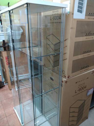 人気廃盤商品2点在庫ありIKEA イケア DETOLF デトルフ ガラス コレクションケース 白 293