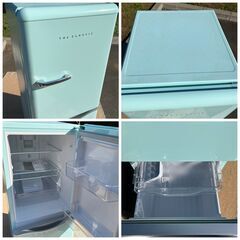 レトロスタイル冷蔵庫 ミントグリーン レトロ冷蔵庫 ミントグリーン