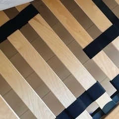 無印良品ベッドフレーム　スモール2台=クイーンサイズ