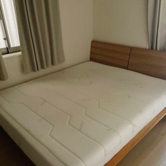 無印良品ベッドフレーム　スモール2台=クイーンサイズ