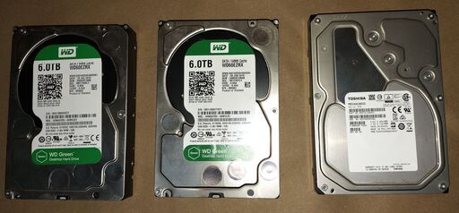 内蔵HDD 6TB x3台