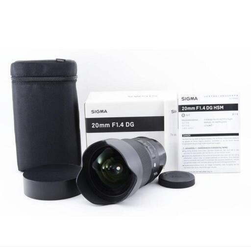 シグマ SIGMA 20mm F1.4 DG HSM Art ソニー用 フルサイズ 単焦点 大口径超広角レンズ ミラーレス カメラ 中古