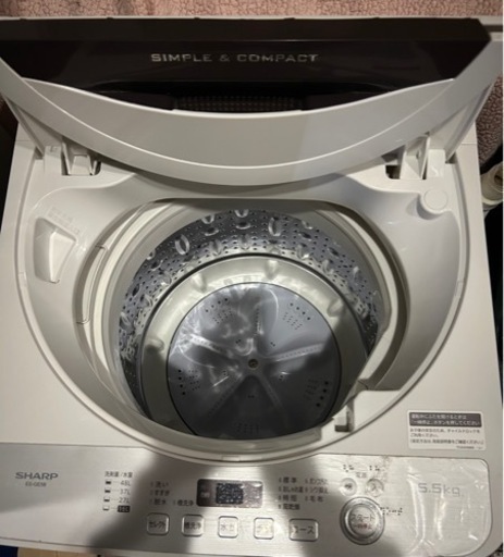 【正規品直輸入】 【格安】 SHARP 2018年製 5.5kg 洗濯機