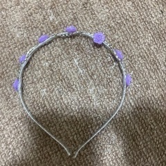 カチューシャ　紫バラ
