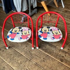 ミッキー＆ミニー ベビーチェア・ミニ椅子 ２台セット