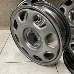 売約済 ハスラー純正☆スズキ ガンメタ 15×4.5J 4H100 ＋45 4本価格 
