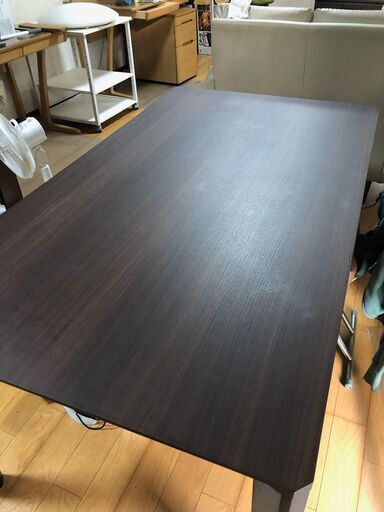 カリモク　ダイニングテーブル　マット付き