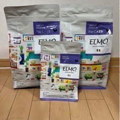 ■ELMO キャットフード インドア 成猫用 2kg×2、400...