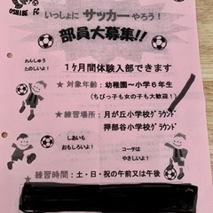 少年少女サッカー　押部ＦＣ　神戸市西区　幼稚園〜小学校6年生　土...