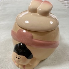 お相撲さん　蓋付きマグカップ　バッチャン土産