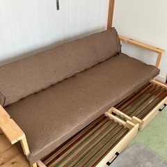 ソファー手作り＆収納引き出し　木製