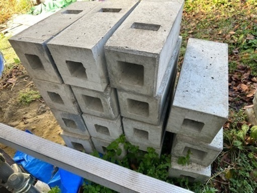 フェンス用ブロック　コンクリート製　15個