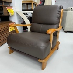 超美品‼️】高級♪ 82cm幅1人掛けソファ アームソファ ソフトレザー