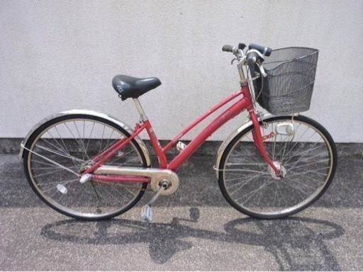 赤　自転車