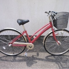 赤　自転車