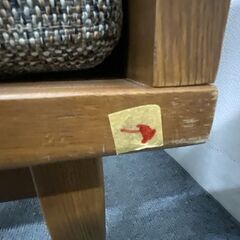 unico/ウニコ WICK Bench backrest/ ウィック ベンチバックレスト 二人掛けソファ オーク材 ブラウンミックス 中古家具 店頭引取歓迎 R7765