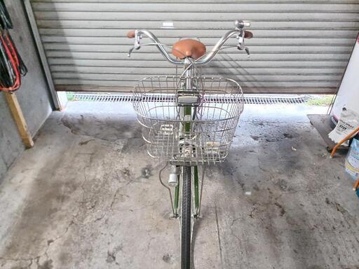 自転車中古 BRIDGESTONE ステンレスカゴ LEDライト 鍵付き タイヤ26インチ