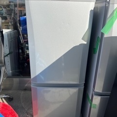 2ドア 三菱ノンフロン冷凍冷蔵庫 形名 MR-P15Y-S 2015年