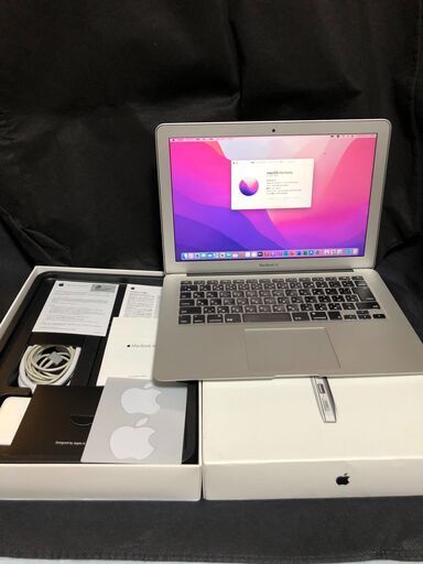 MacBook Air 13インチ Early 2015 MMGF2J/A・箱付きセット・MacOS(Monterey)\u0026Office2019とWin11(22H2版)＆Office2010の選択起動可能