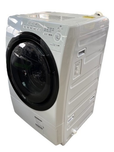 NO.1111【2021年製】SHARP シャープ ドラム式電気洗濯乾燥機 ES-S7G-WL 7.0kg/3.5kg